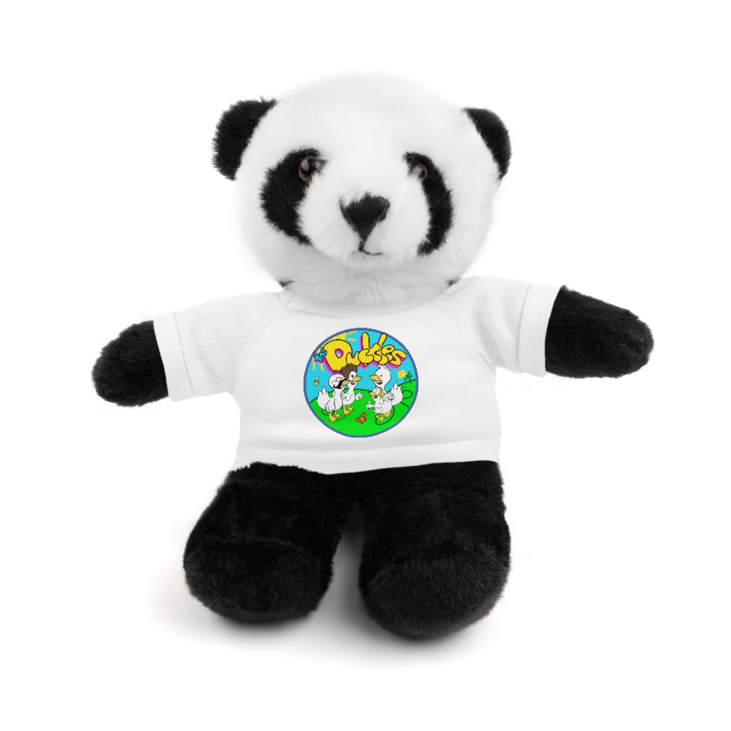 The Duckles™ Merch-Wearing Stuffed Animals with Tee