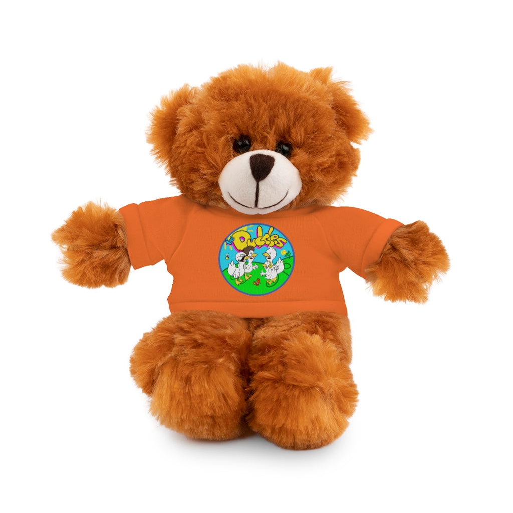 The Duckles™ Merch-Wearing Stuffed Animals with Tee