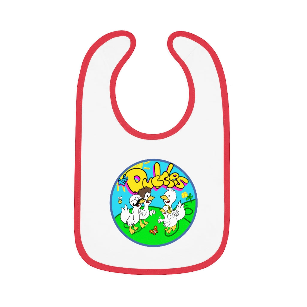 The Duckles™ Baby Contrast Trim Jersey Bib