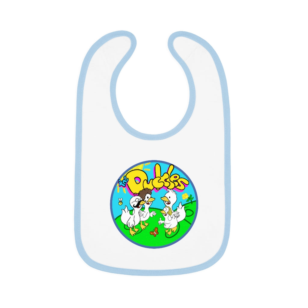 The Duckles™ Baby Contrast Trim Jersey Bib