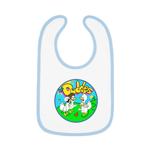 The Duckles™ Baby Contrast Trim Jersey Bib