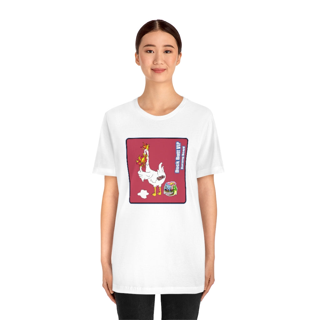 Duck Butt VIP Burning Beard Unisex Jersey Short Sleeve Tee