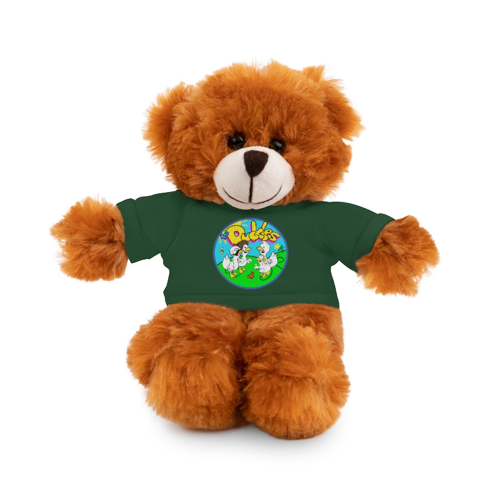 The Duckles™ Merch-Wearing Stuffed Animals with Tee