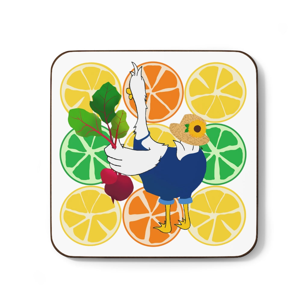 Farmer Duck Butt™ Hardboard Back Coaster