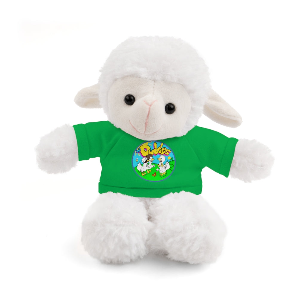 The Duckles™ Merch-Wearing Stuffed Animals with Tee