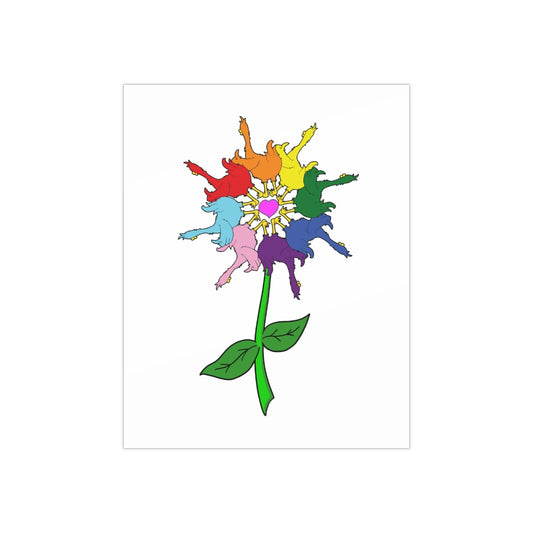 Duck Butt™ Unity Flower Satin Poster (300gsm)