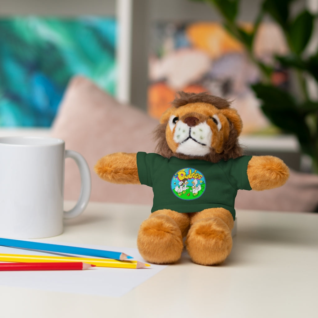 The Duckles™ Merch-Wearing Stuffed Animals with Tee