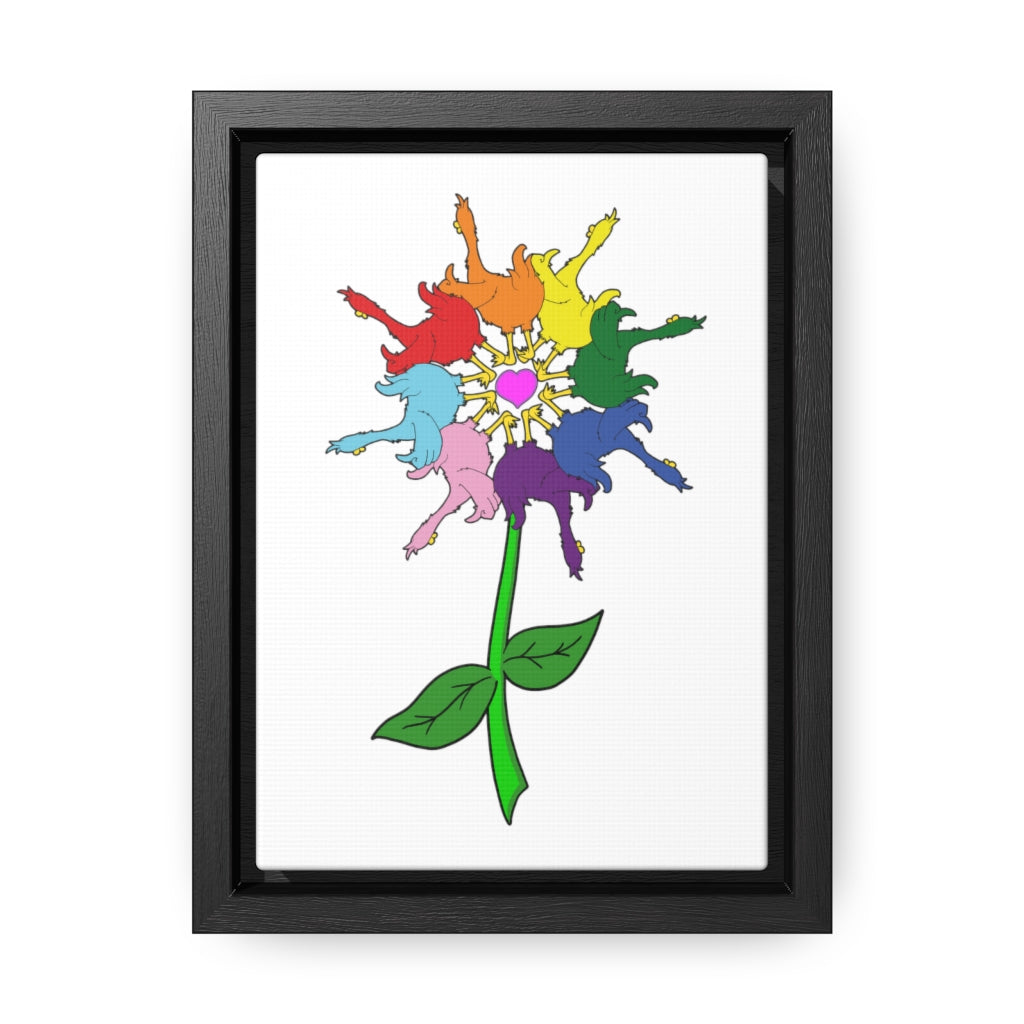 Duck Butt™ Unity Flower Gallery Canvas Wrap, Vertical Frame