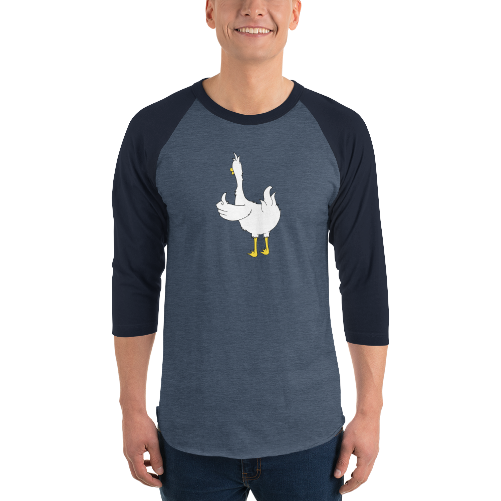 Duck Butt 3/4 sleeve raglan shirt