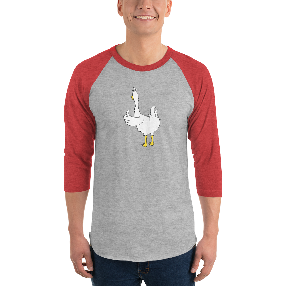 Duck Butt 3/4 sleeve raglan shirt