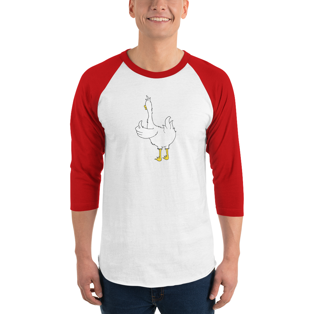 Duck Butt 3/4 sleeve raglan shirt