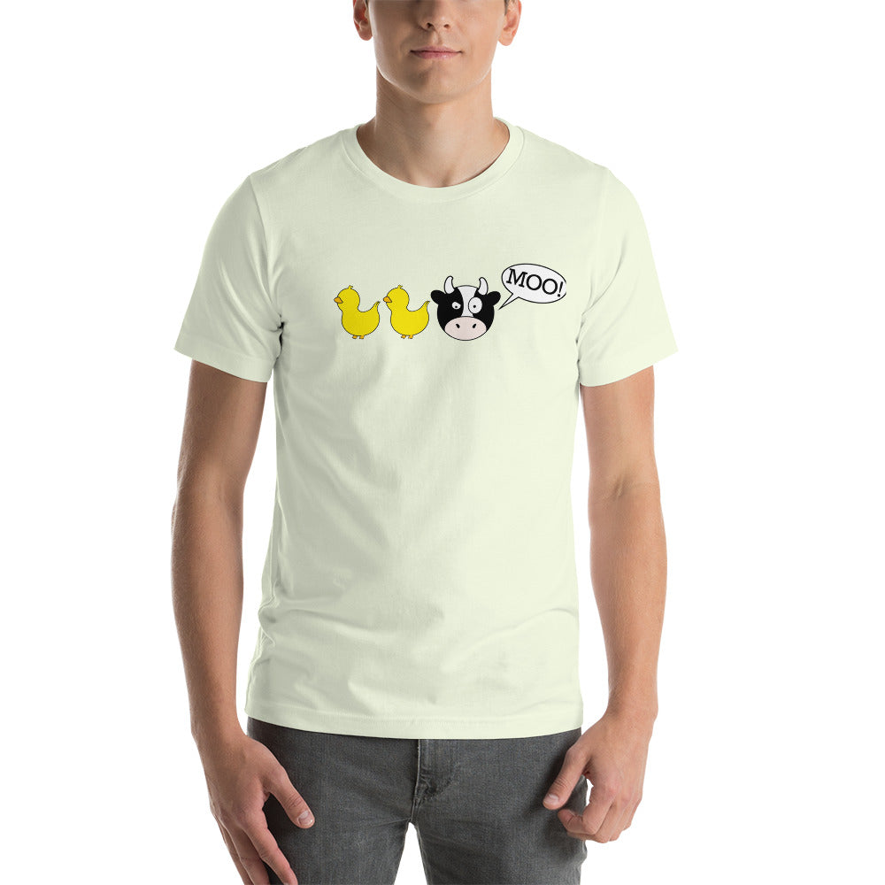 DuckDuckMoo! Unisex t-shirt