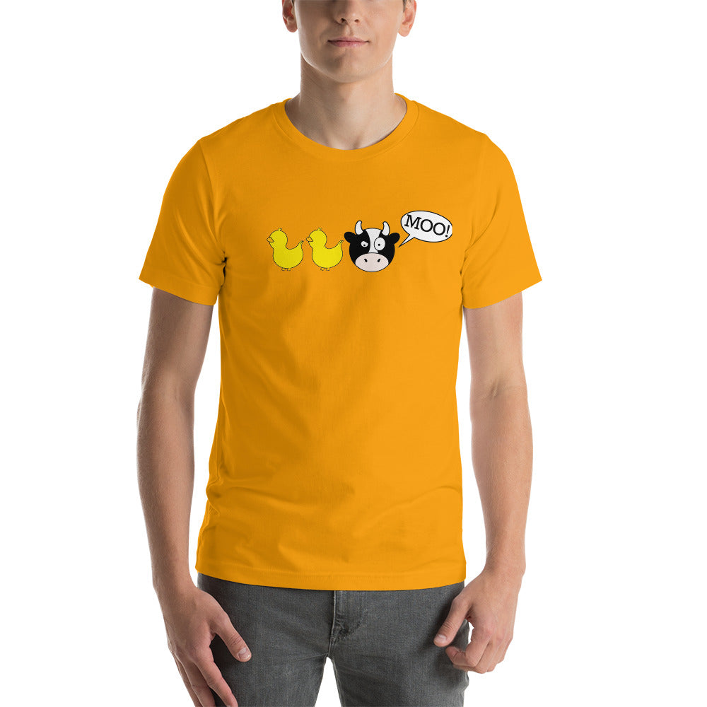 DuckDuckMoo! Unisex t-shirt
