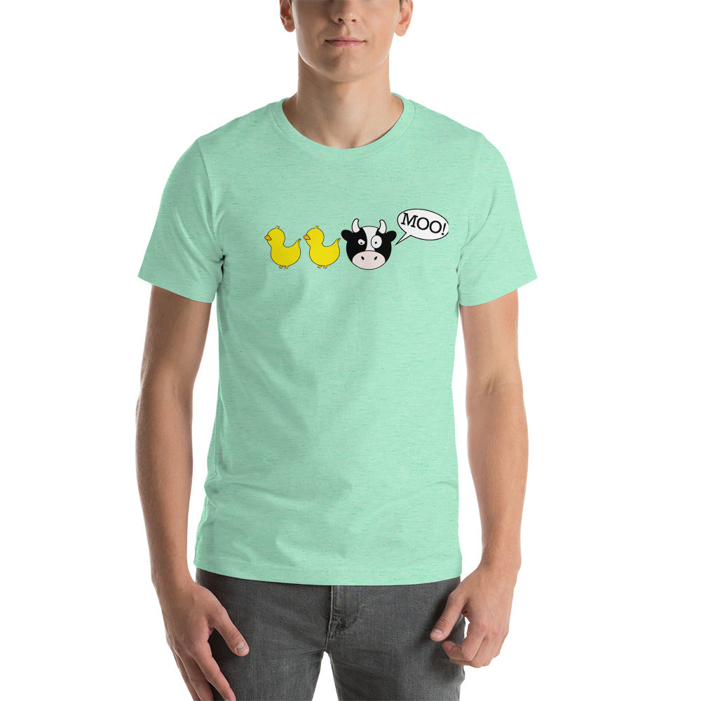 DuckDuckMoo! Unisex t-shirt