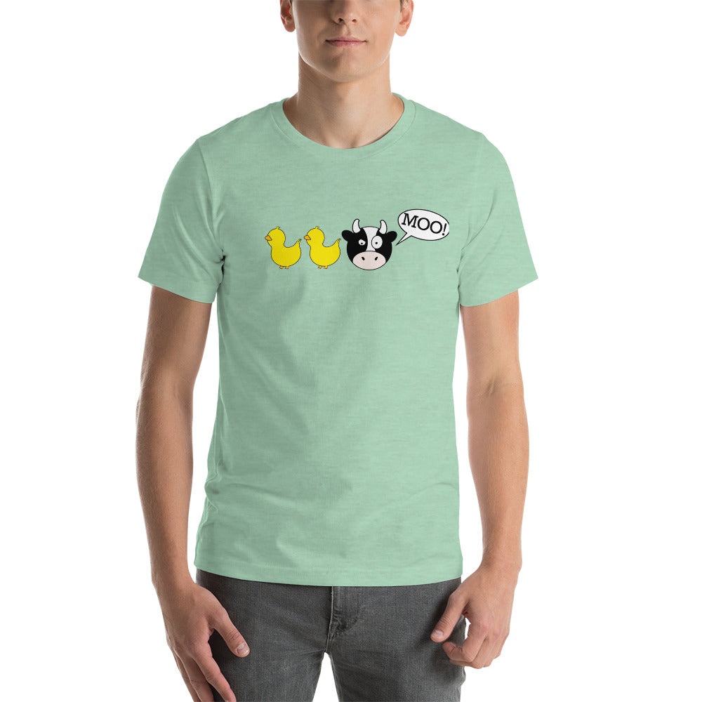 DuckDuckMoo! Unisex t-shirt