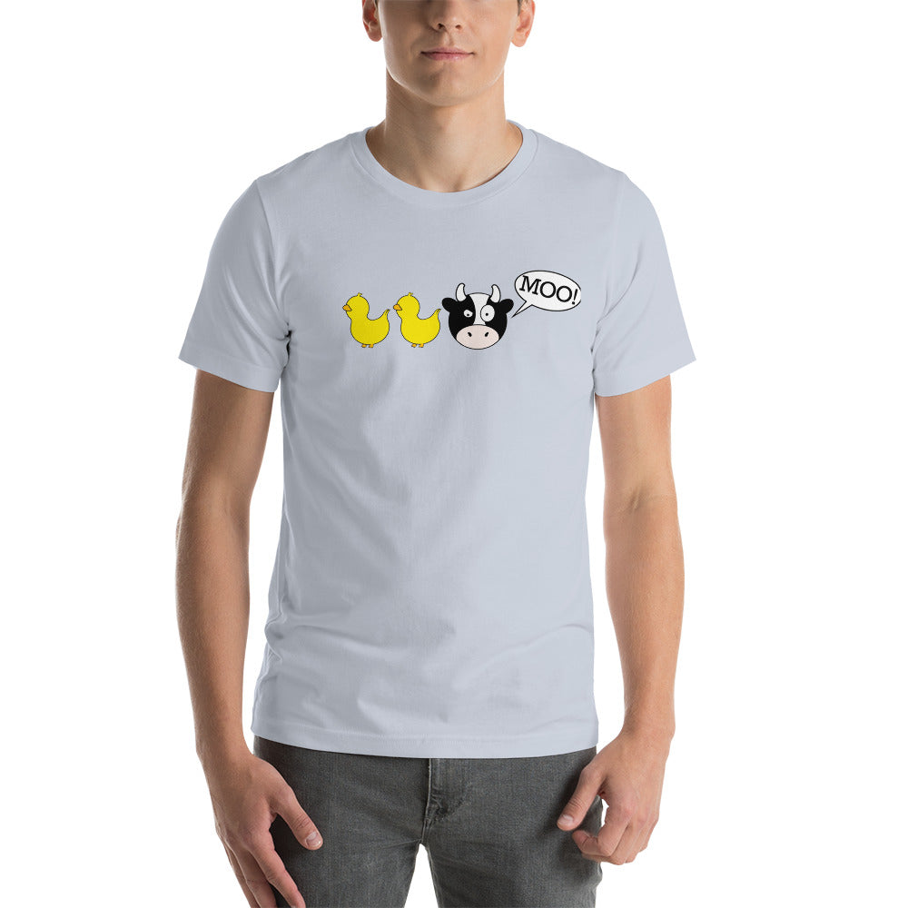 DuckDuckMoo! Unisex t-shirt