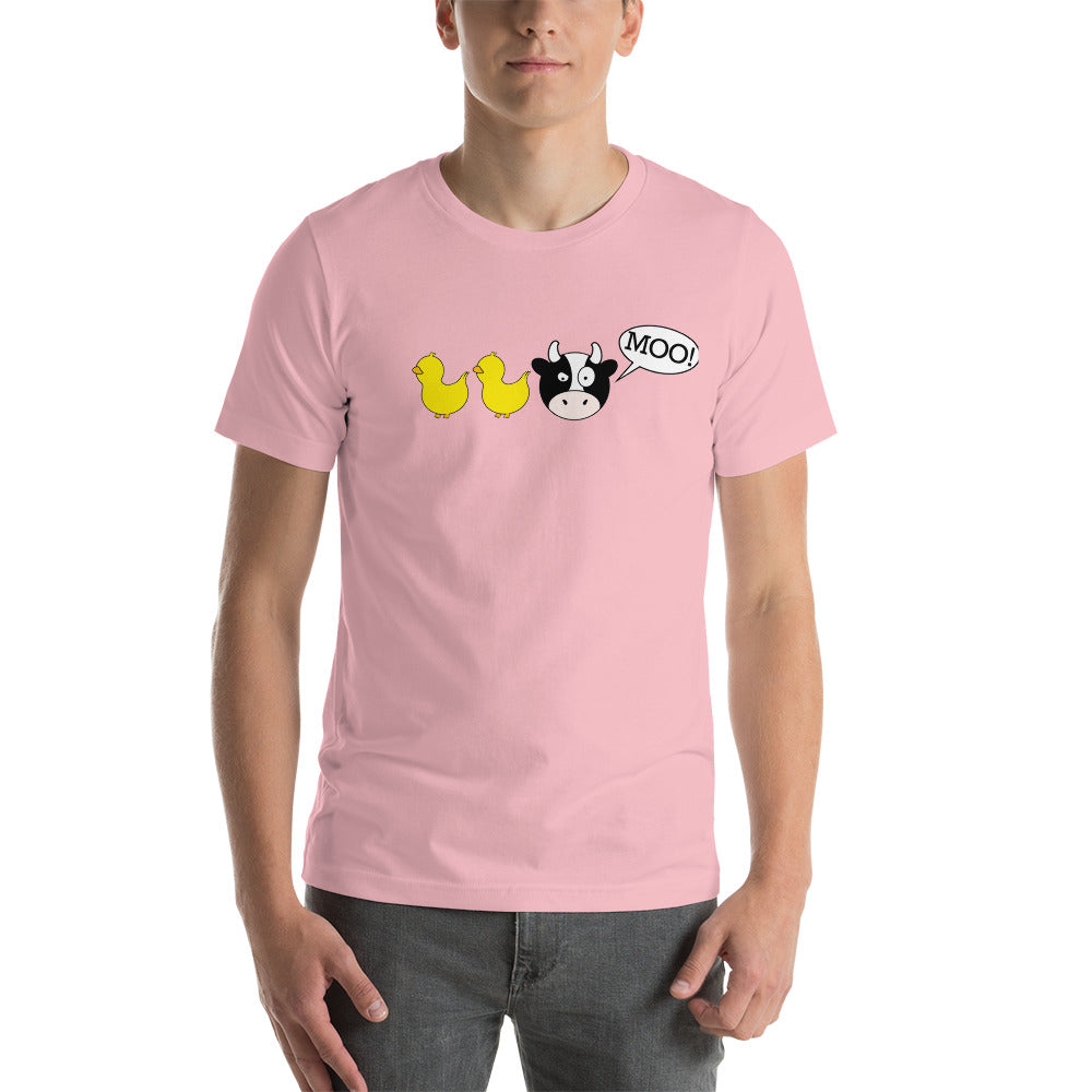 DuckDuckMoo! Unisex t-shirt