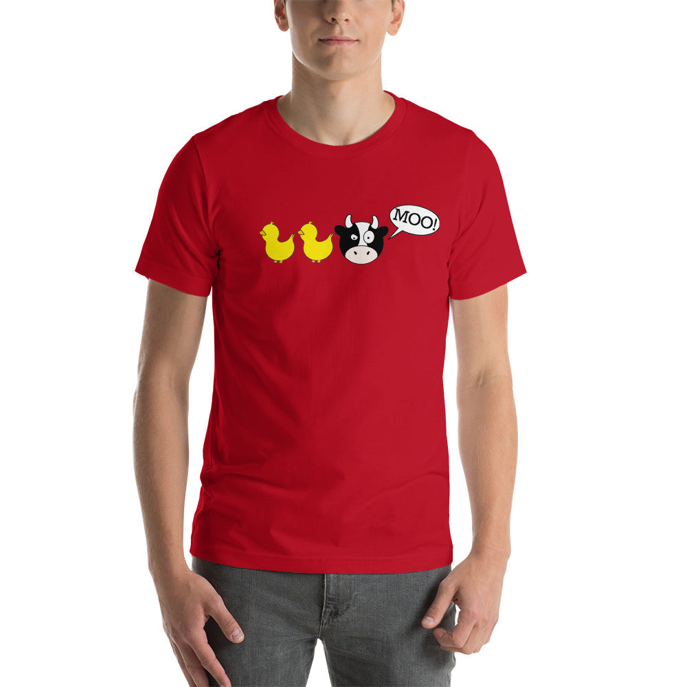 DuckDuckMoo! Unisex t-shirt