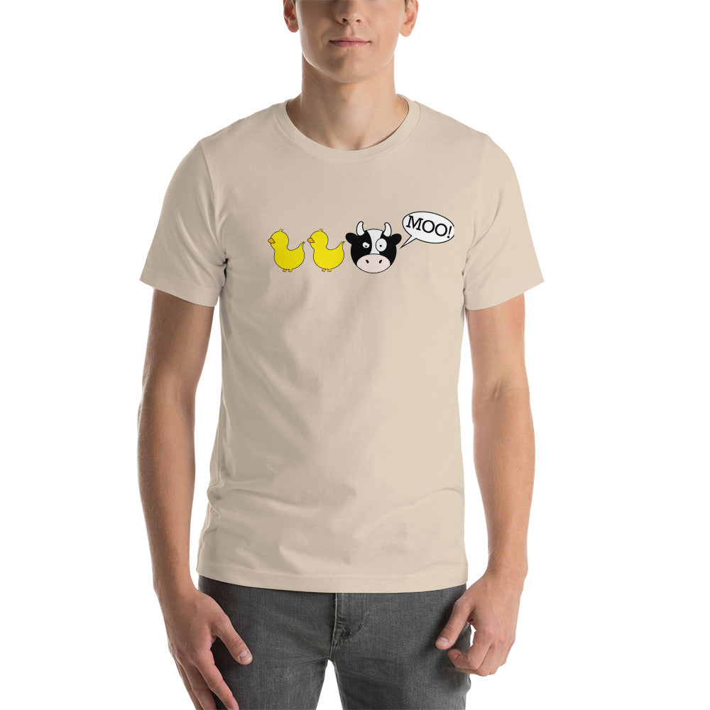 DuckDuckMoo! Unisex t-shirt