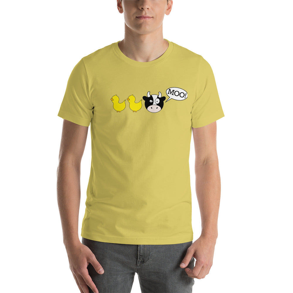 DuckDuckMoo! Unisex t-shirt