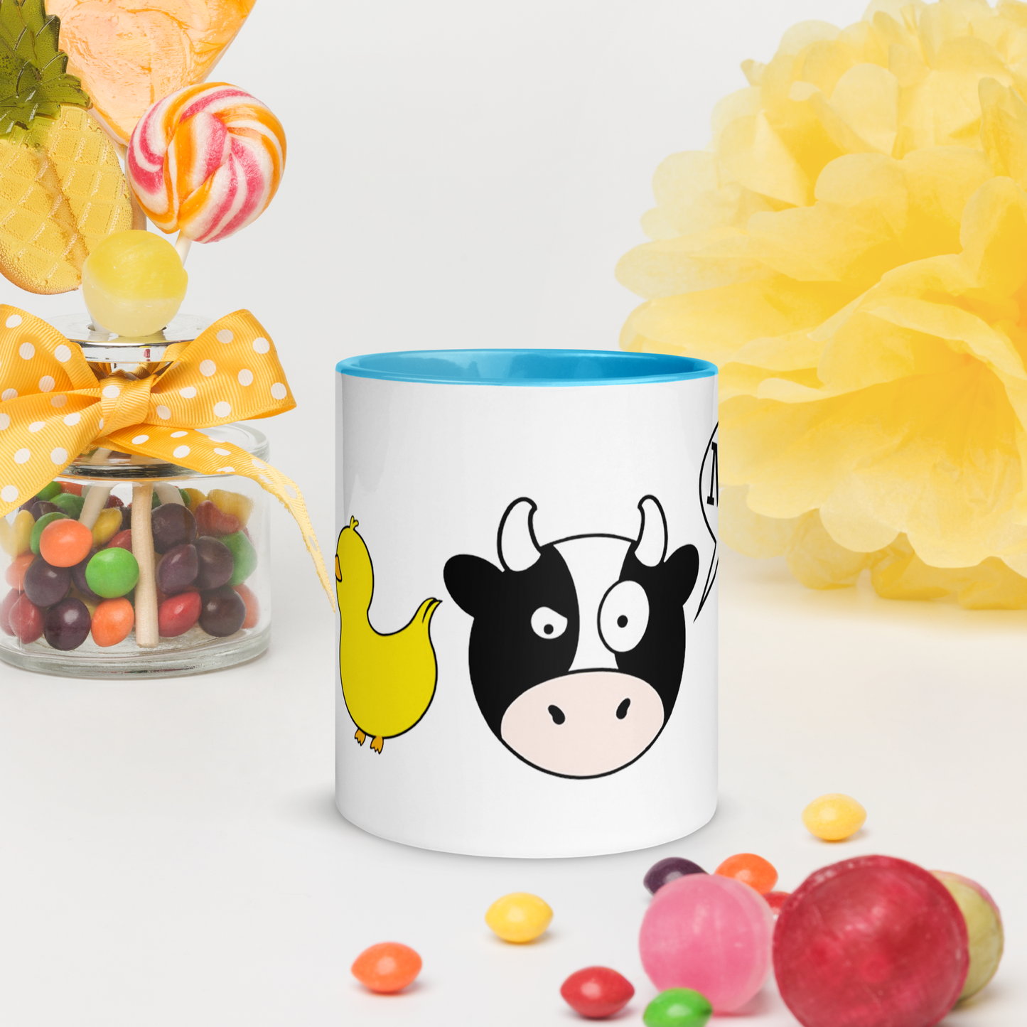 DuckDuckMoo! Mug with Color Inside