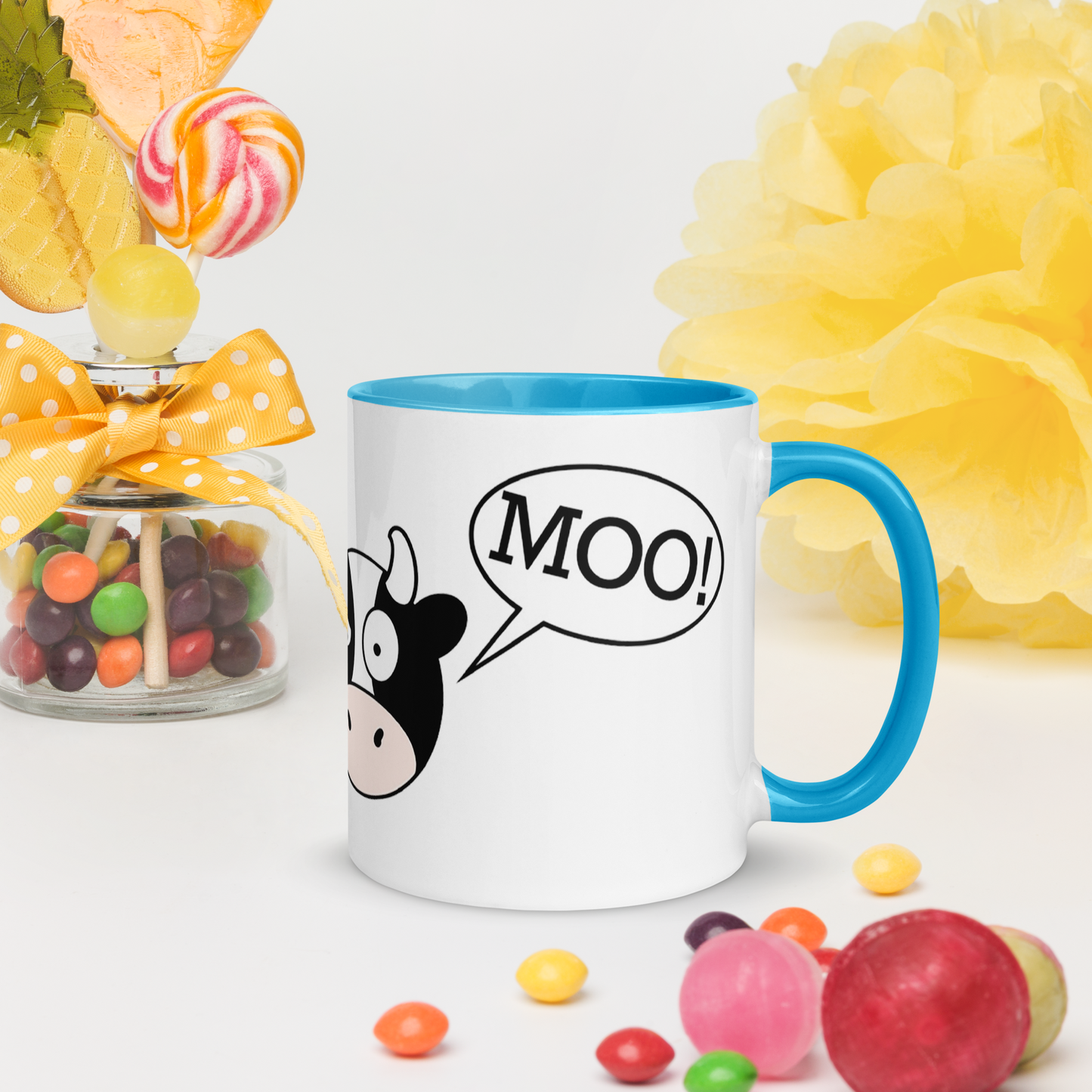 DuckDuckMoo! Mug with Color Inside