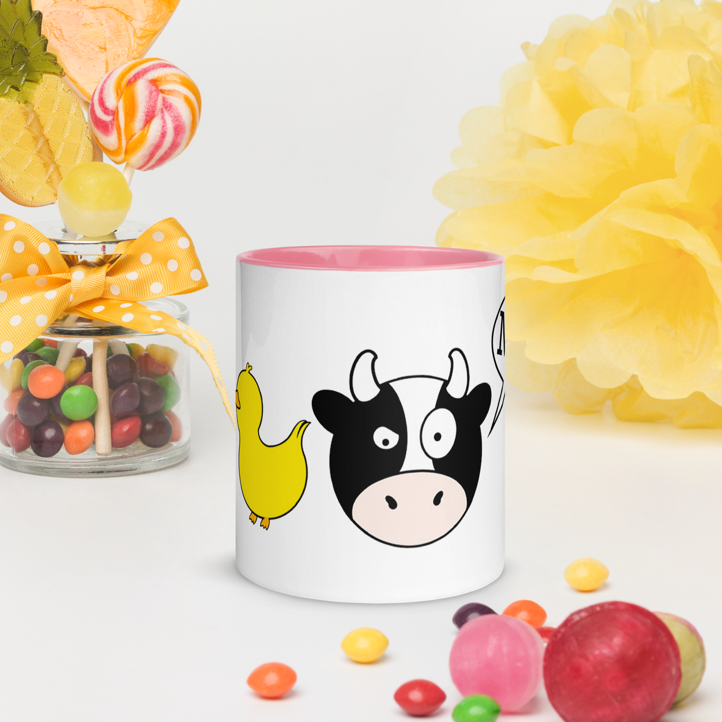 DuckDuckMoo! Mug with Color Inside