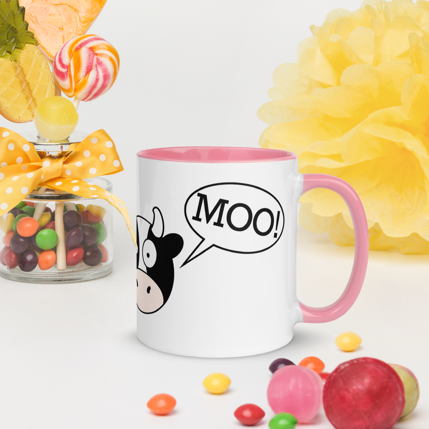 DuckDuckMoo! Mug with Color Inside