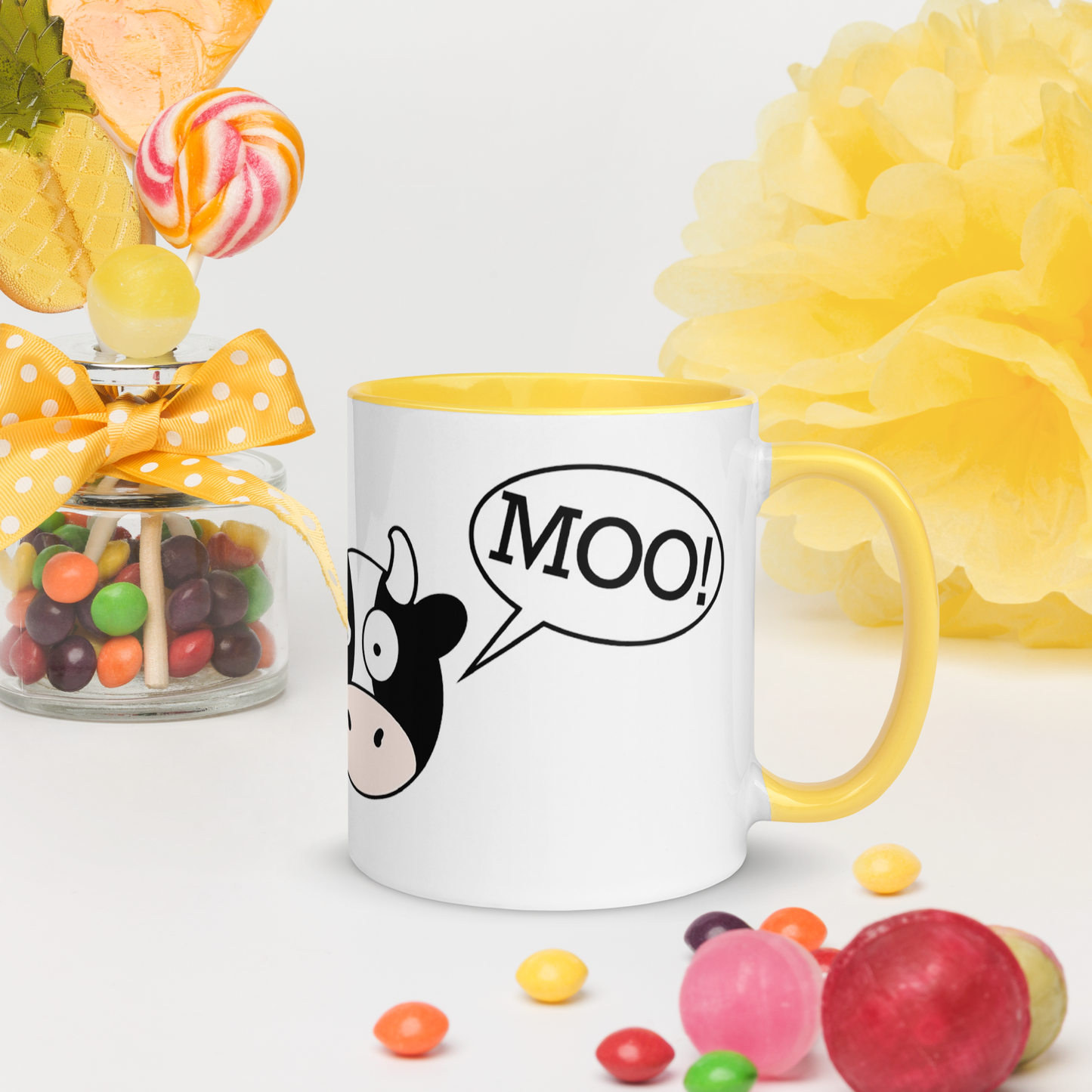 DuckDuckMoo! Mug with Color Inside